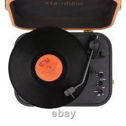 Retro Vinyl Record Player, Built-in Speakers, Audio Technica Cartridge Bluetooth