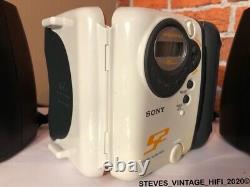 SONY WM-FS222 S2 SPORTS WALKMAN Stereo Cassette Player + SRS-A21 SPEAKERS L@@K