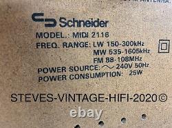 Schneider HARD ROCK hifi compact midi system 1980s RARE + REMOTE & SPEAKERS. 