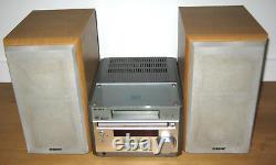 Sony CMT-RB5 Micro Hi-Fi Component System CD Player Stereo Veneer Speakers