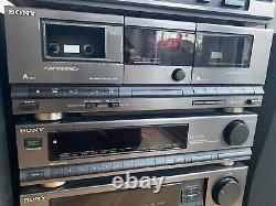 Sony LBT-D505 Vintage Hifi Stereo System Remote, Speakers (tape needs service)