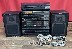 Sony XO-750W Compact Stereo System PS-LX35P Record Deck Tape, Speakers SS-A750