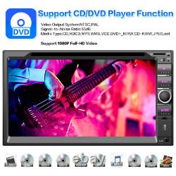 UK 7 Double 2Din In Dash Car CD DVD Player Radio Stereo Wireless Carplay+Camera