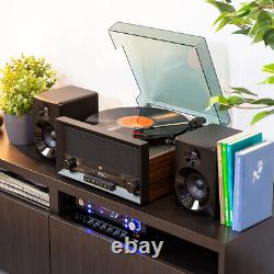 USB Retro 60s Record Player, Speakers, Bluetooth CD Player & Spare Cartridge MP3