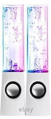 Usb Speakers Mp3 Players Pc Laptop Led Lights Stereo Water Dancing Speakers New
