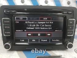 VW Touran Radio 6 Disk CD Player / Stereo Head Unit 3C8 035 195 WITH CODE