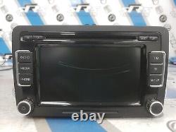 VW Touran Radio 6 Disk CD Player / Stereo Head Unit 3C8 035 195 WITH CODE