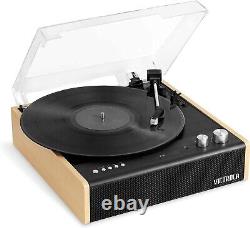 Victrola Eastwood Turntable Record Player with Bluetooth, Speakers, RCA VTA-72-BAM