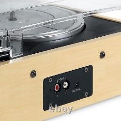 Victrola Eastwood Turntable Record Player with Bluetooth, Speakers, RCA VTA-72-BAM