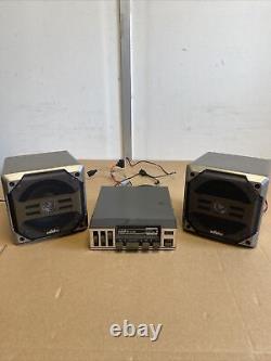 Vintage 1970s Saisho CX150 Car Stereo Cassette Player With Saisho SX52 Speakers