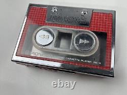 Vintage Pioneer PK-3 Stereo Tape Cassette Player Red Walkman Rare