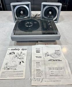 Vintage Sears Stereo Phono Record AM/FM Radio Speakers Rare- Original Manual