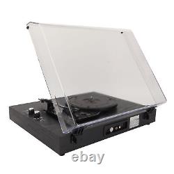 Vinyl Record Player 3 Speeds Fashioned Stereo Speaker Record Player