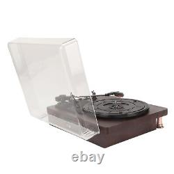 Vinyl Record Player Retro Multifunction 3 Speeds Stereo Speaker Turntable Record
