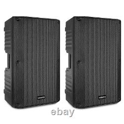 Vonyx VSA120S 12 Bluetooth Active DJ Speakers with USB Media Player 800W