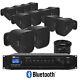 Wall Mounted Commercial Music System With 12x Fonestar Sonora-3tb Black Speakers