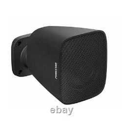 Wall Mounted Commercial Music System with 4x Fonestar Sonora-3TB Black Speakers